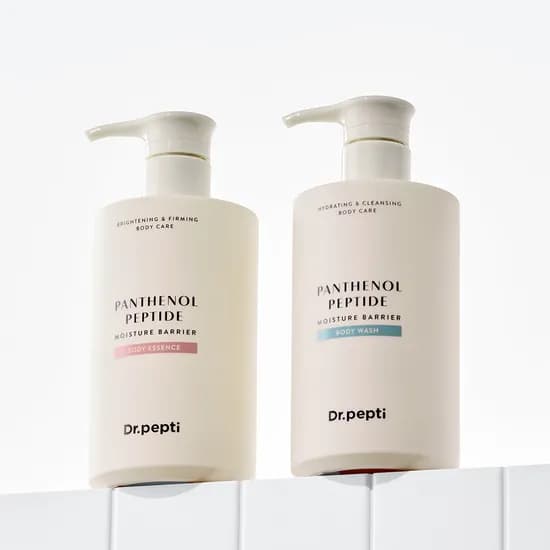 닥터펩티 판테놀 펩타이드 모이스처 배리어 바디워시 500g 바디에센스 바디로션 500g 2종세트
