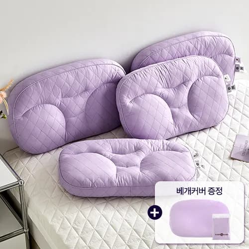 슬립앤슬립 아이유 깊은잠베개 퍼플 S+면 베개커버 1P