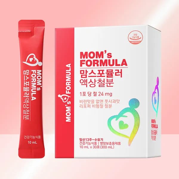 맘스포뮬러 액상 철분 임산부 철분제 비헴철 리포퍼 철분 영양제 1개월분