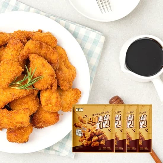 소이 순살 치킨 에어프라이어 통닭 소바바 가라아게 맥주안주 너겟 치맥 300g, 4개