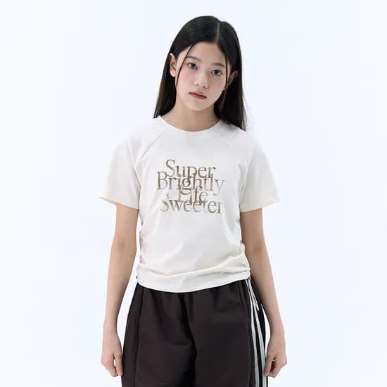 더데이걸 걸리쉬 허리 셔링 포인트 티 TGRA26508