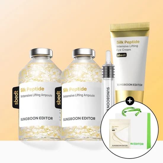 성분에디터 실크 펩타이드 앰플 60ml 2개 + 아이크림 50ml (쇼핑백+EGF 마스크팩 7매 증정)
