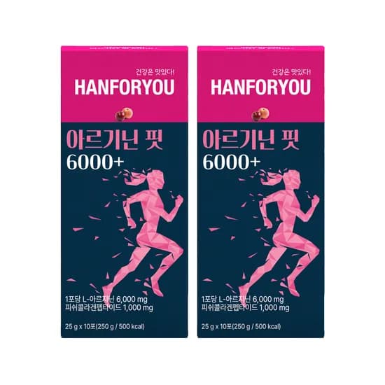 한포유 아르기닌 핏 6000+ 25g X 10포 2개