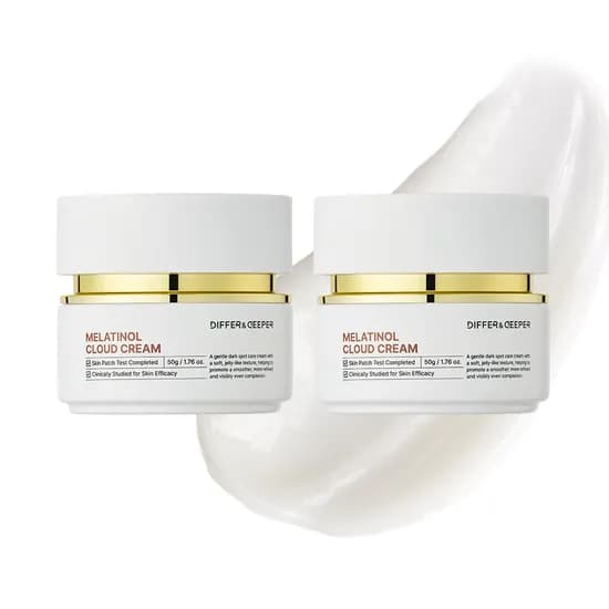 디퍼앤디퍼 멜라티놀 클라우드 크림 기미 미백 50g, 2개