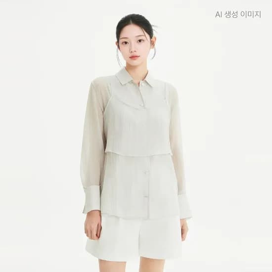 로엠 뷔스티에 세트 셔츠 RMYWG26RT1