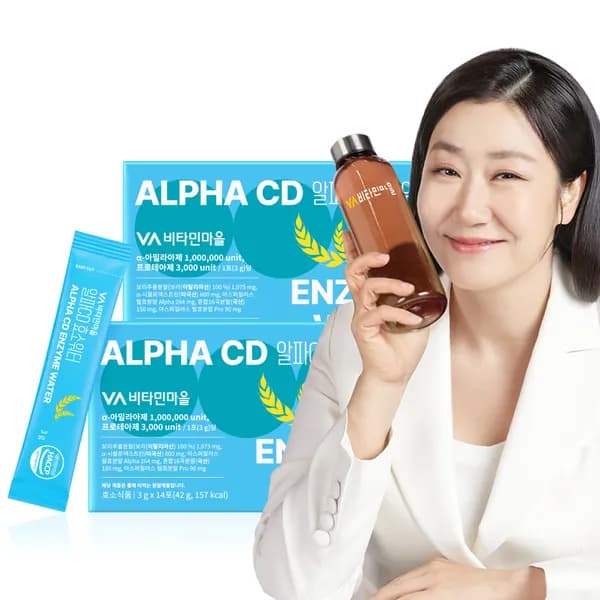 비타민마을 알파CD 효소워터 보리차맛 14포 2개