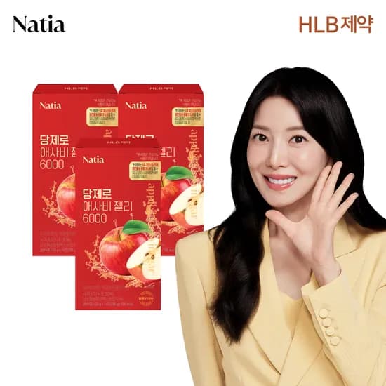 애플사이다비니거 사과초모식초 나티아 당제로 애사비 젤리 6000 14포 3개