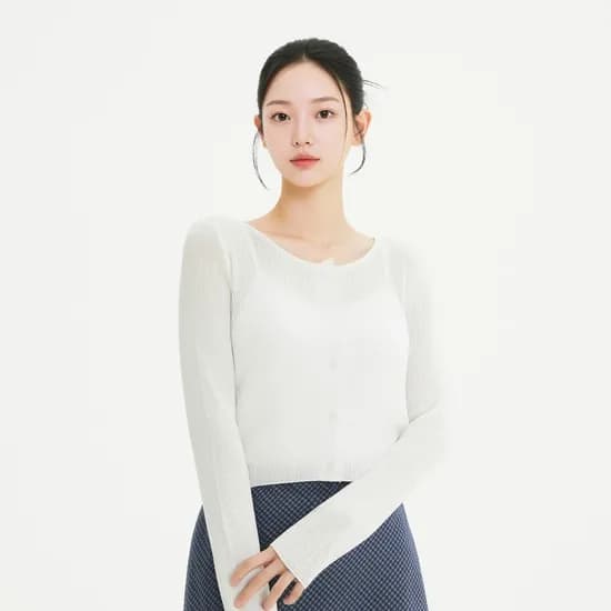 로엠 레이스 긴팔 가디건 RMCKG37R11