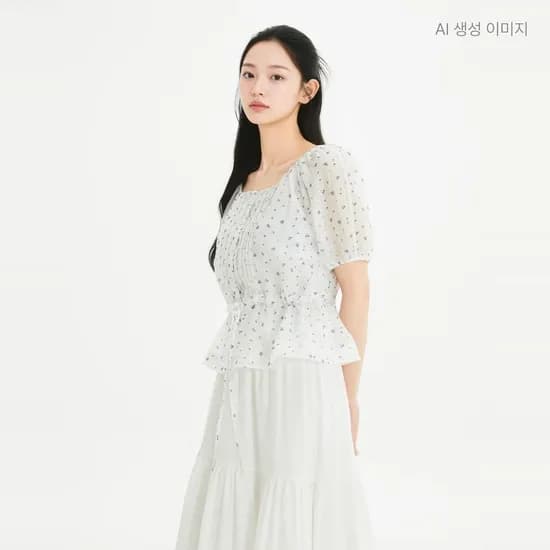 로엠 RE 플라워 프린팅 블라우스(RMBLG25R14) RMBLG37RT3