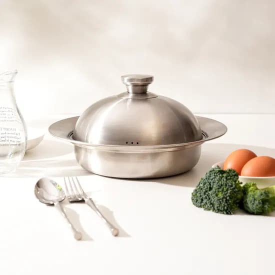 인블룸 스텐304 돔형 멀티 찜기 찜솥 세트 냄비 스티머 소 대