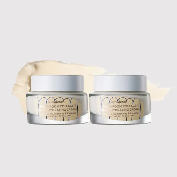 써니콘 비건 수분크림 머쉬룸 콜라겐 진정 민감성 딥하이드레이팅 50ml, 2개
