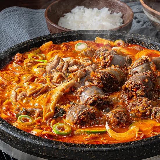 백년밥상 얼큰 순대전골 밀키트 캠핑음식 요리