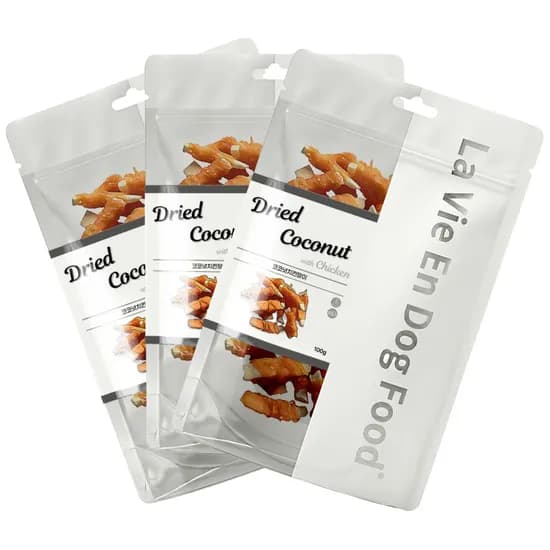 라비앙독 강아지 건강한 수제 간식 코코넛치킨말이, 100g, 3개