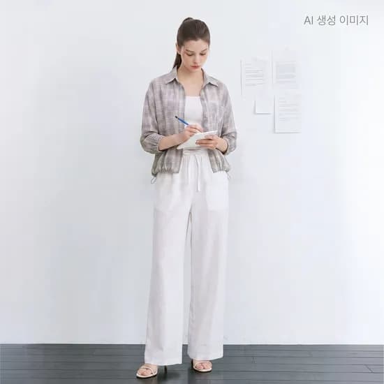 로엠 RE 풀밴딩 와이드 팬츠 (RMTWG26R11) RMTWG37R16