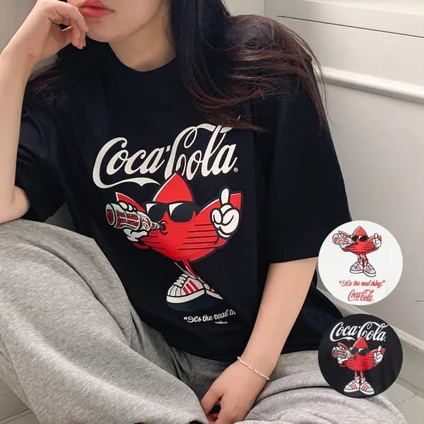 아디다스 코카콜라 남성 반팔 티셔츠 그래픽 클래식