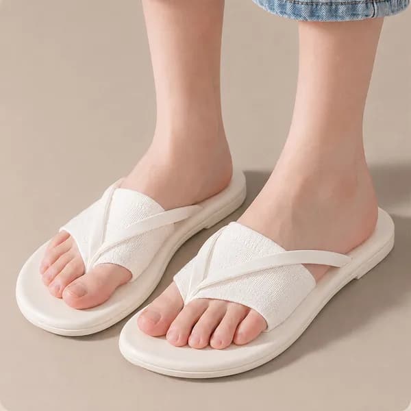 쪼리양말 쪼리삭스 조리양말 타비삭스 무지 여름 여성 외반증덧신 화이트, One size