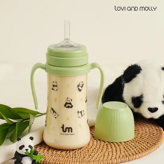 포포 그린 PPSU 아기 유아 어린이집 빨대컵 280ml