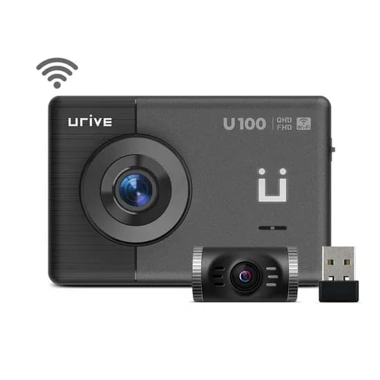 유라이브 U100 와이파이 QHD 2채널 블랙박스 32GB