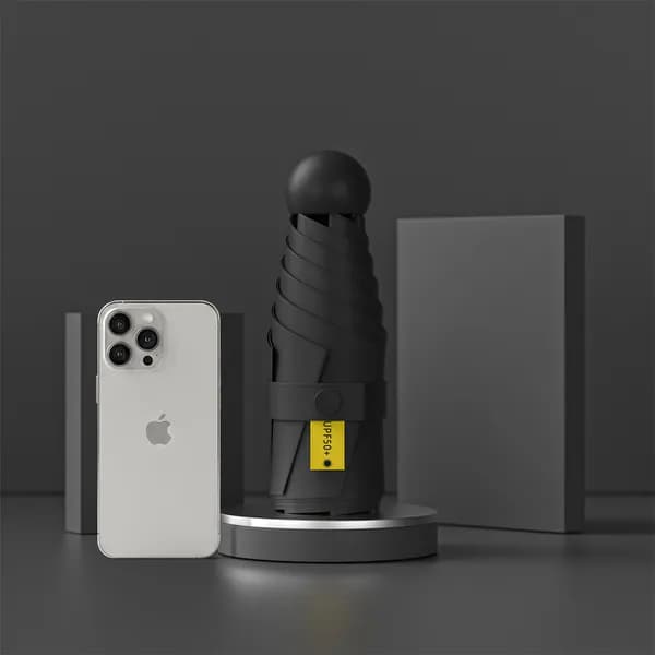 초경량 미니 우양산 마카롱 우산 UV차단 암막 양산 블랙(케이스 O)