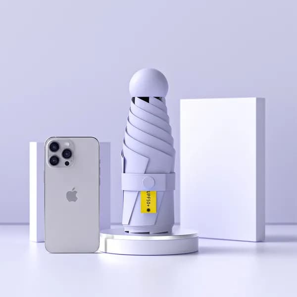 초경량 미니 우양산 마카롱 우산 UV차단 암막 양산 퍼플(케이스 O)
