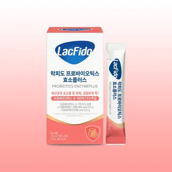 락피도 프로바이오틱스 효소플러스 유산균 100억CFU 투입 레몬맛 30포, 1개