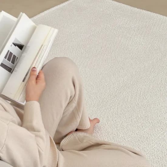 부클레 사계절 러그 거실 인테리어 논슬립 Boucle Rug 오프화이트 100x150cm