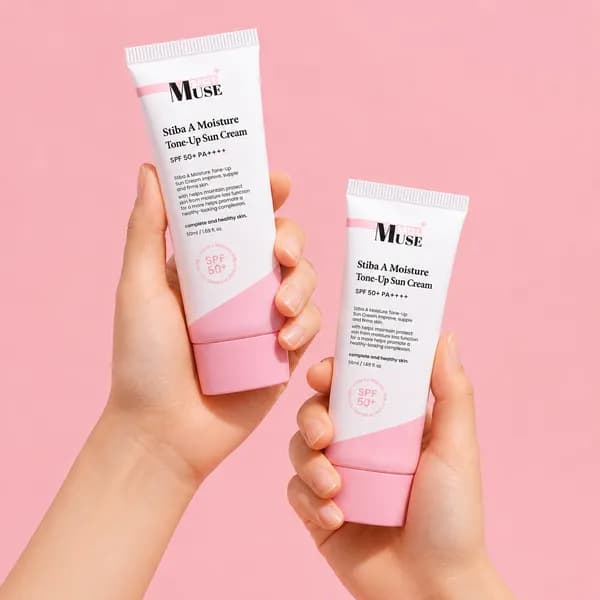 미라클뮤즈 스티바A수분톤업 선크림 PDRN EGF판테놀 기미화잘먹파데프리 50ml, 2개