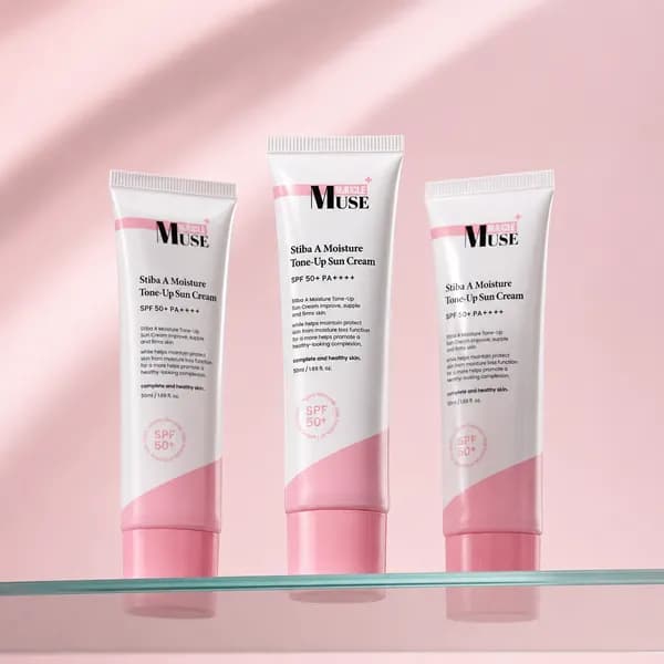 미라클뮤즈 스티바A수분톤업 선크림 PDRN EGF판테놀 기미화잘먹파데프리 50ml, 3개