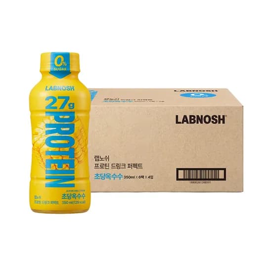 랩노쉬 프로틴 드링크 퍼펙트 초당옥수수, 350ml, 24개
