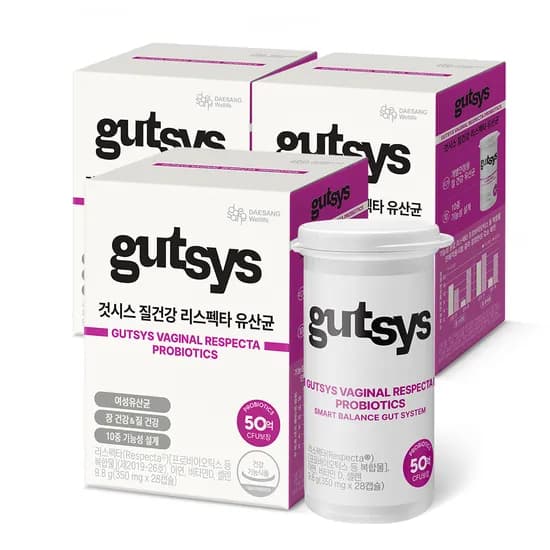gutsys 것시스 질건강 리스펙타 유산균 28캡슐 3개