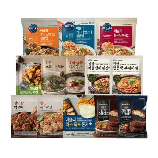한끼 집밥 자연별곡 돼지국밥 외 43종 식단 반찬 볶음밥 한식