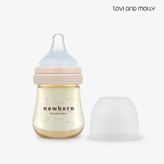 신생아 배앓이 방지 젖병 80ml 1개 핑크