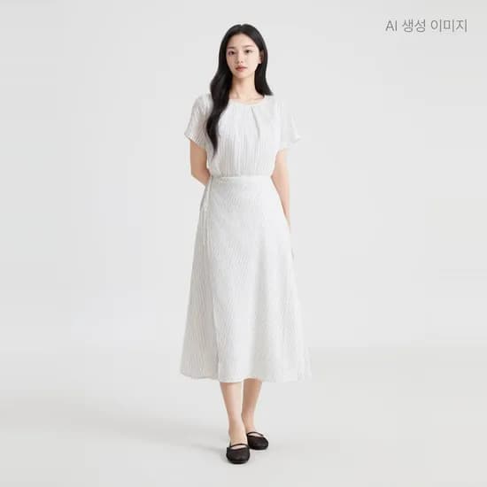 로엠 반팔 랩 원피스 RMOWG37RT3