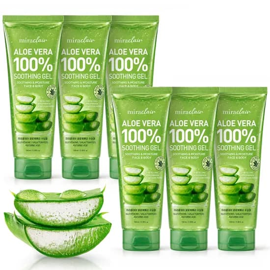 휴대용 순도100% 알로에베라 수딩젤 100ml 6개