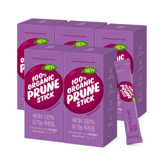 헤이N 100% 유기농 푸룬즙 20ml 14포, 5개