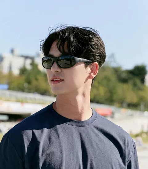 선글라스 자외선차단 초경량 편광 러닝 라이딩 낚시 블랙
