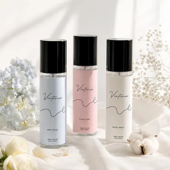 벤티뉴 휴대용 섬유탈취제 패브릭 섬유향수 룸스프레이 퍼퓸 화이트+블루+핑크, 100ml, 1개