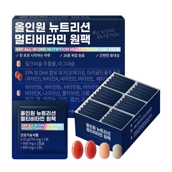 순수식품 올인원 뉴트리션 멀티비타민 원팩 1박스