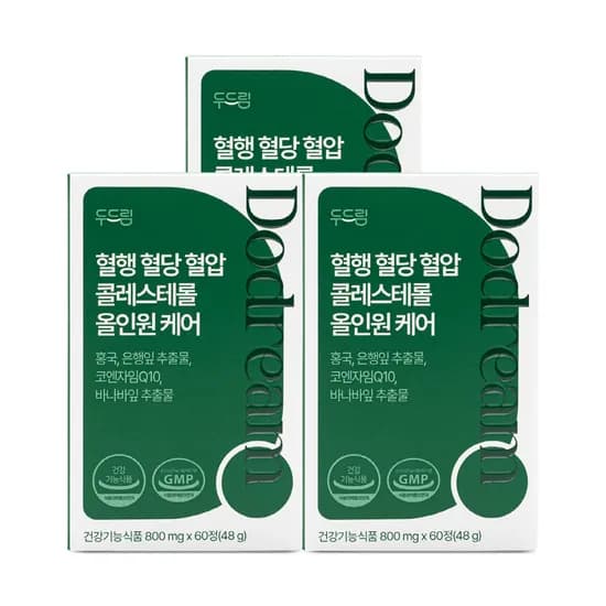 혈행 혈당 혈압 콜레스테롤 올인원케어 60정, 3개