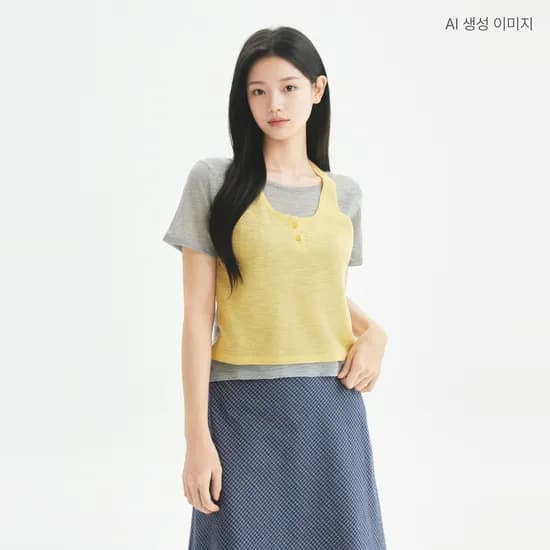 로엠 레이어드 홀터넥 풀오버 RMKAG38RT2