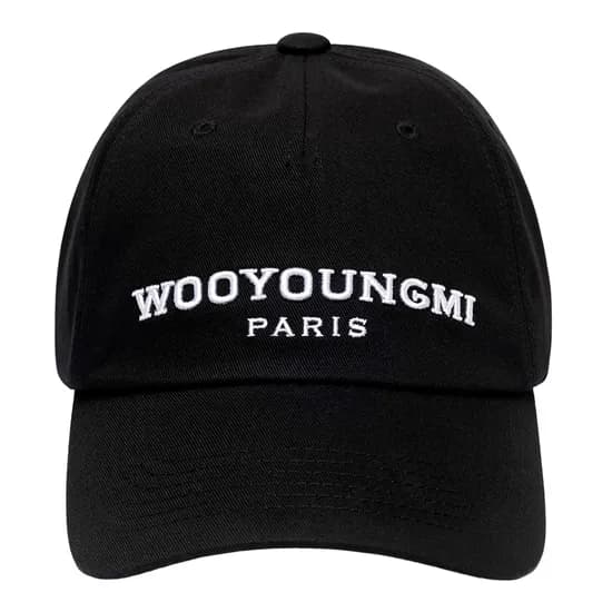 엠브로이드 로고 볼캡 블랙 W263CA52 661B