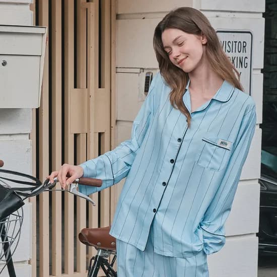 하티 브리즈핏 남녀공용 긴팔 파자마 잠옷 세트