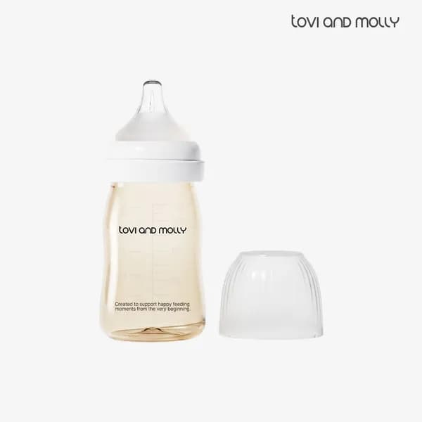 토비앤몰리 PPSU 신생아 배앓이 방지 아기 젖병 180ml 베이직(화이트)