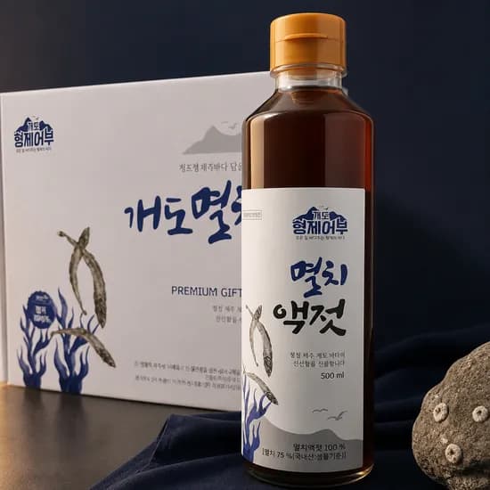 여수 개도 프리미엄 본 멸치액젓 500ml 3개