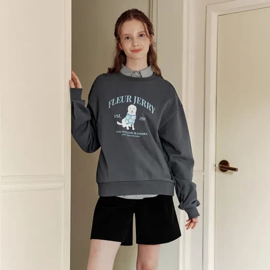 골든 제리 맨투맨 GOLDEN JERRY SWEATSHIRT CHARCOAL GRAY 39,000원