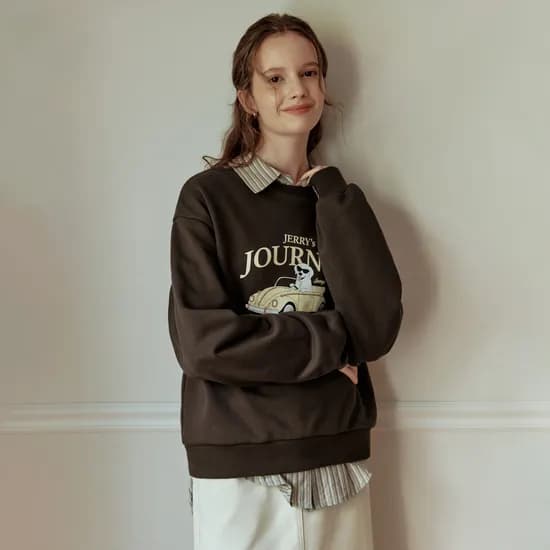 제리 저니 맨투맨 JERRY JOURNEY SWEATSHIRT CHOCO BROWN 39,000원