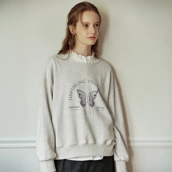 버터 플라워 스웻셔츠 BUTTER FLOWER SWEATSHIRT OATMEAL 39,000원