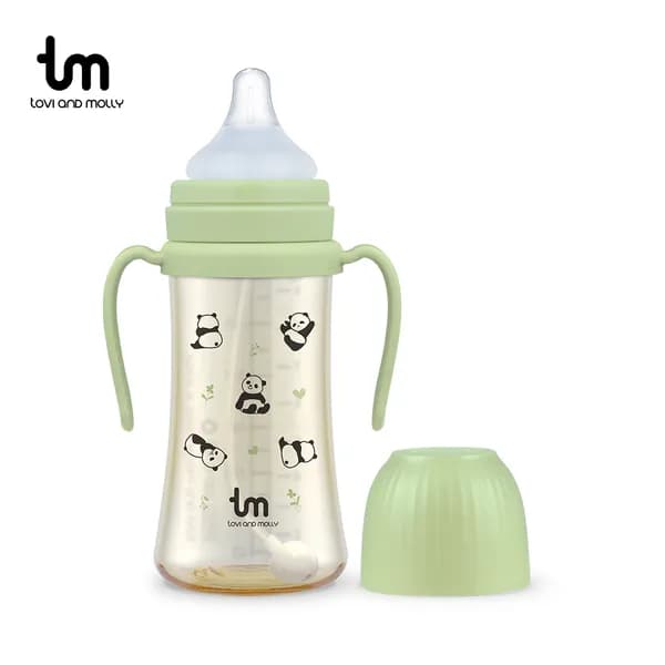 토비앤몰리 PPSU 빨대젖병 자기주도 셀프수유 젖병 280ml 포포(그린) 3개