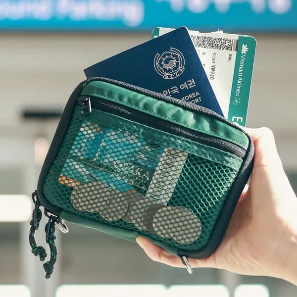 에가든 트래블러 월렛 패스포트 RFID 차단 안티스키밍 여행용 지갑 여권 케이스