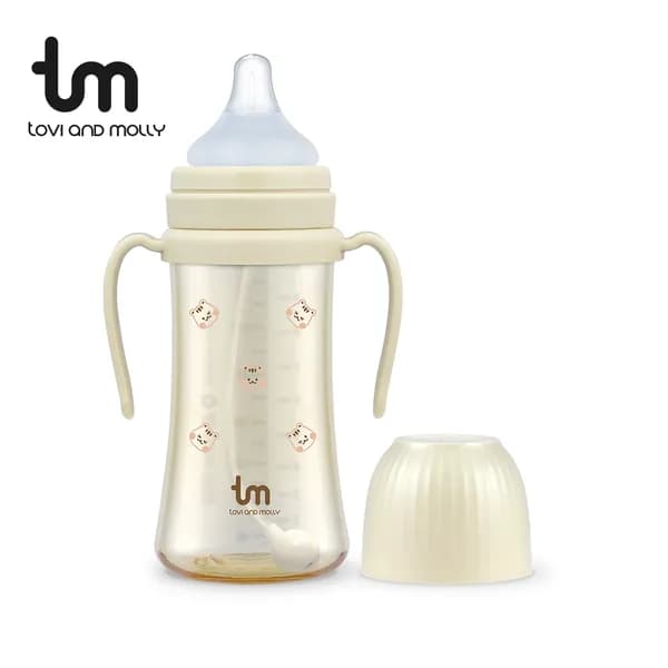 토비앤몰리 X 돗투돗 PPSU 빨대젖병 자기주도 셀프수유 젖병 280ml 돗람이(바닐라)